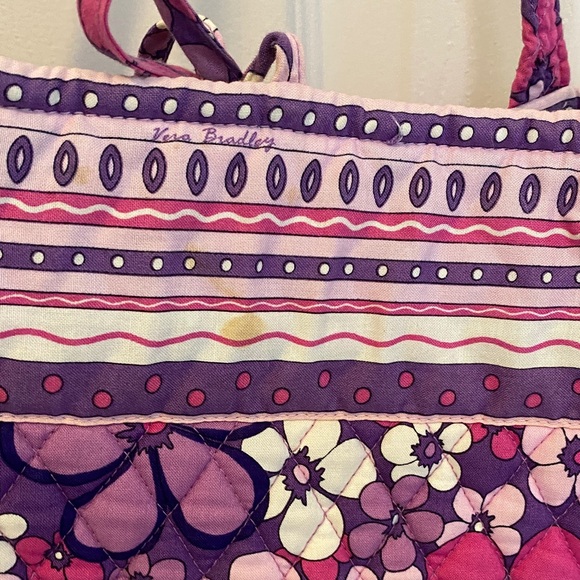 Vera Bradley Purple Floral Tote - Picture 5 of 6